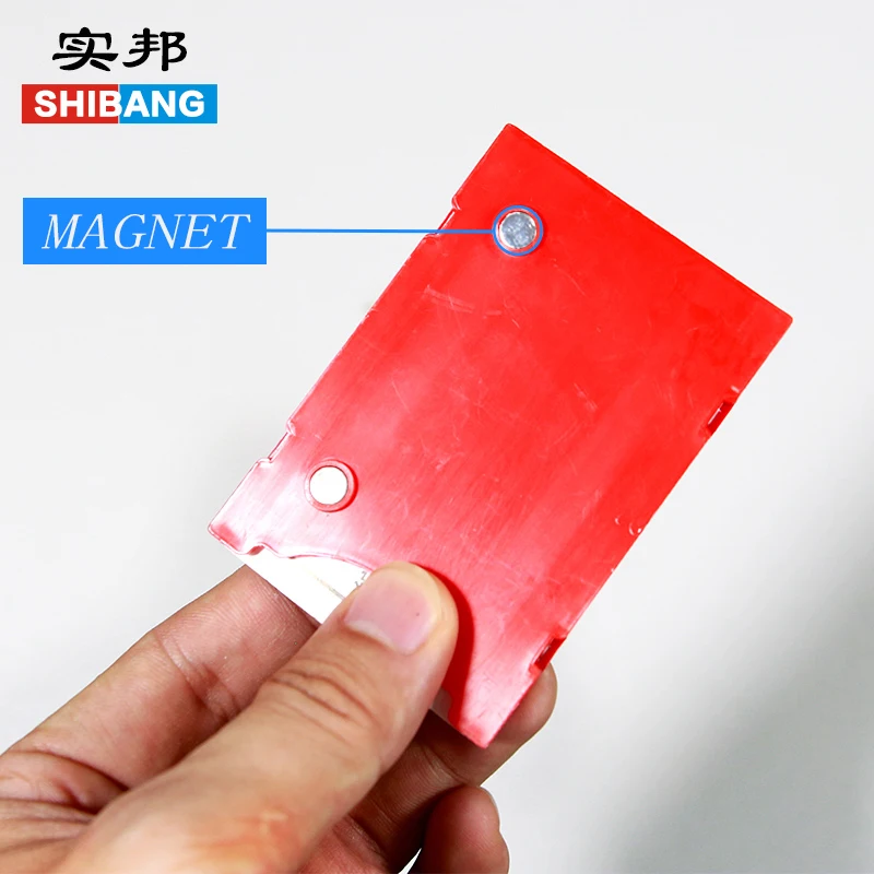 Magnetic Label Holder Racks with Data Card Protective Film Replacement Label for Warehouse Shelf