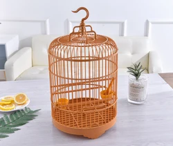 cachorro OEM buy cheapest Diameter 25cm folding canary big small wholesale breeding pet fancy bamboo decorating bird cages