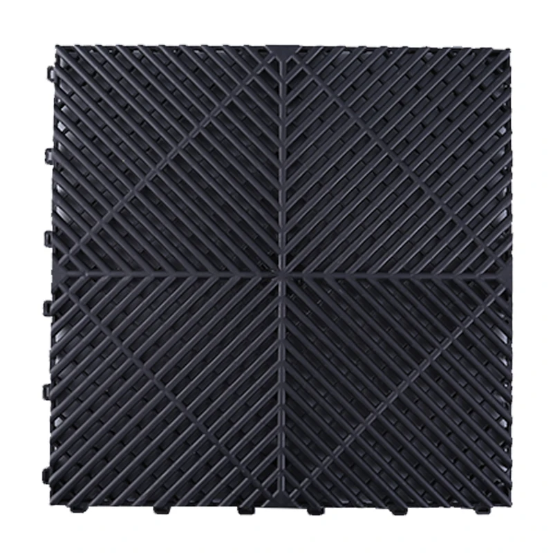 interlocking plastic vinyl pvc garage flooring tiles slab rib garage floor