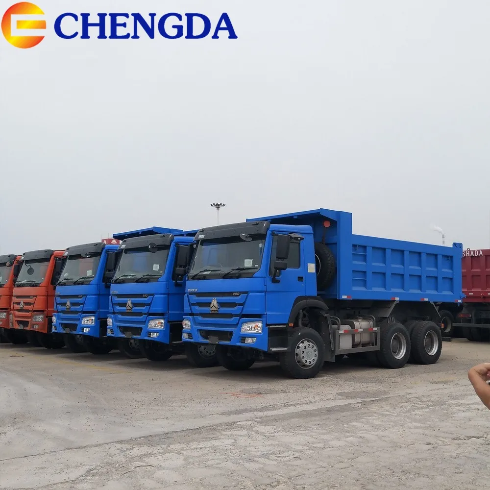 Used Blue Howo Dump Truck 6x4 Tipper Truck For Sale