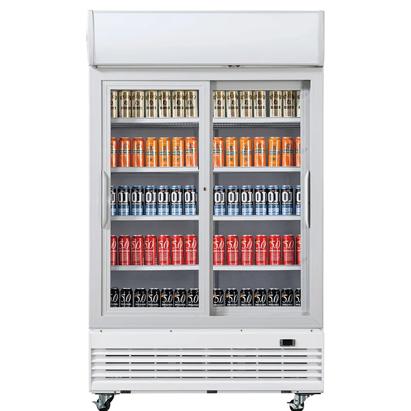 Commercial Refrigeration Equipments Supermarket Cold Drink display refrigerator Glass Door upright beverage Fridge