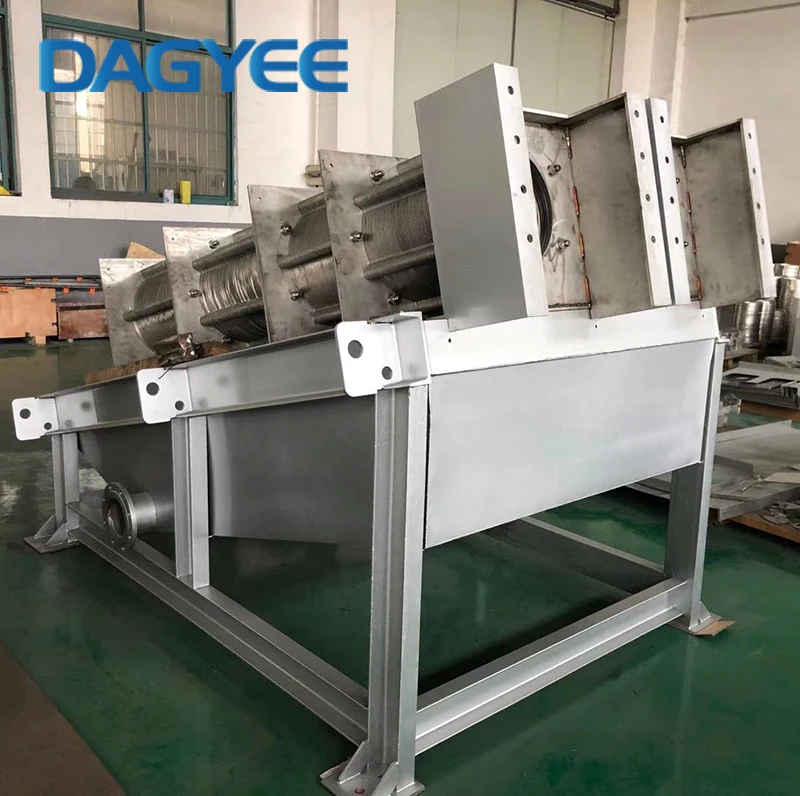 Hot Selling Sand Gravel Auger Flight Multi Plate Screw Press Sludge Filter Dewatering System