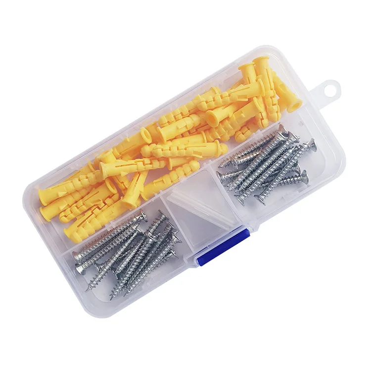 
HF 2021High Load-bearing Diy Screw With Nylon Drywall Anchors For Furniture Installation 