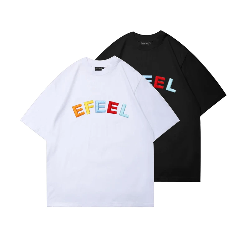 OEM логотип на заказ мужские вышитые простые футболки/оптовая продажа хлопковых мужских футболок с круглым вырезом оптом