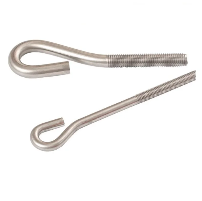 OEM Stainless Steel Special Eye Bolt L Shaped Foundation Anchor Bolt Hook Type J Anchor Bolt