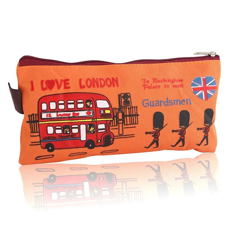 
Nice design various style custom canvas stationery bag trendy pencil bag zipper pencil case 