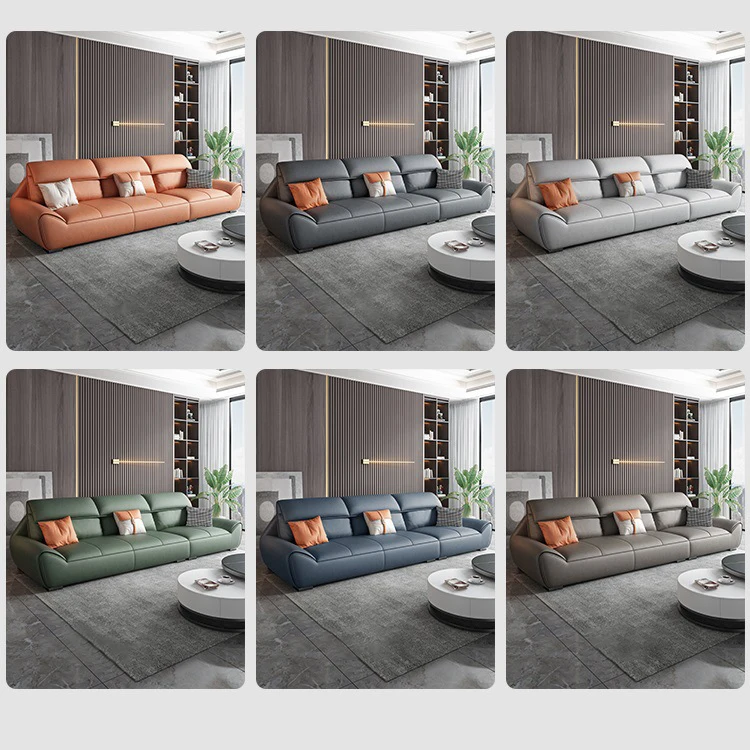 ORK Leather Sofa Set Living Room Office Sofas Modern Furniture Set With Declinable Modular Sofa and Couch