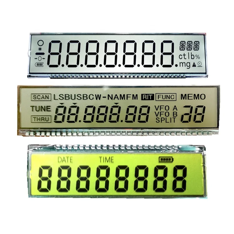 STN FSTN VA TN LCD Screen Volt-Ammeter Energy Meter Smart Digital Voltmeter LCD Display Manufacture Design For Power Meter