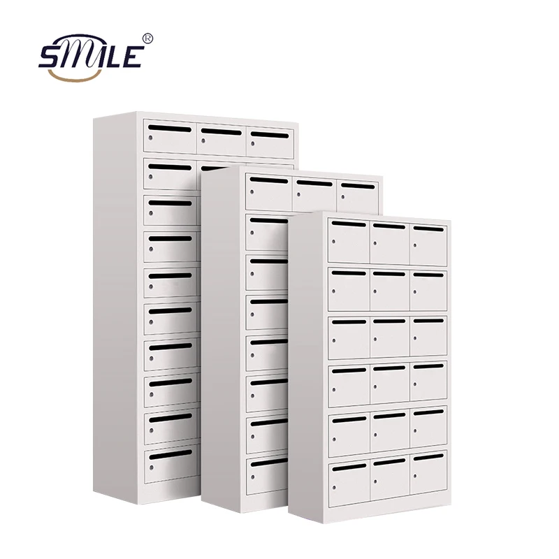 SMILETECH Post Office Metals Mailbox For New Apartments With Multiple Doors Design Oem Smart Mailbox For Post Office