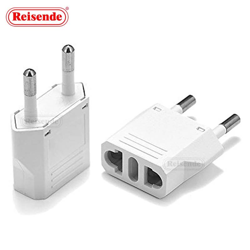 4.8mm Mini 2 Pin Round Pin German Standard Adapter Travel Universal Power Adapter