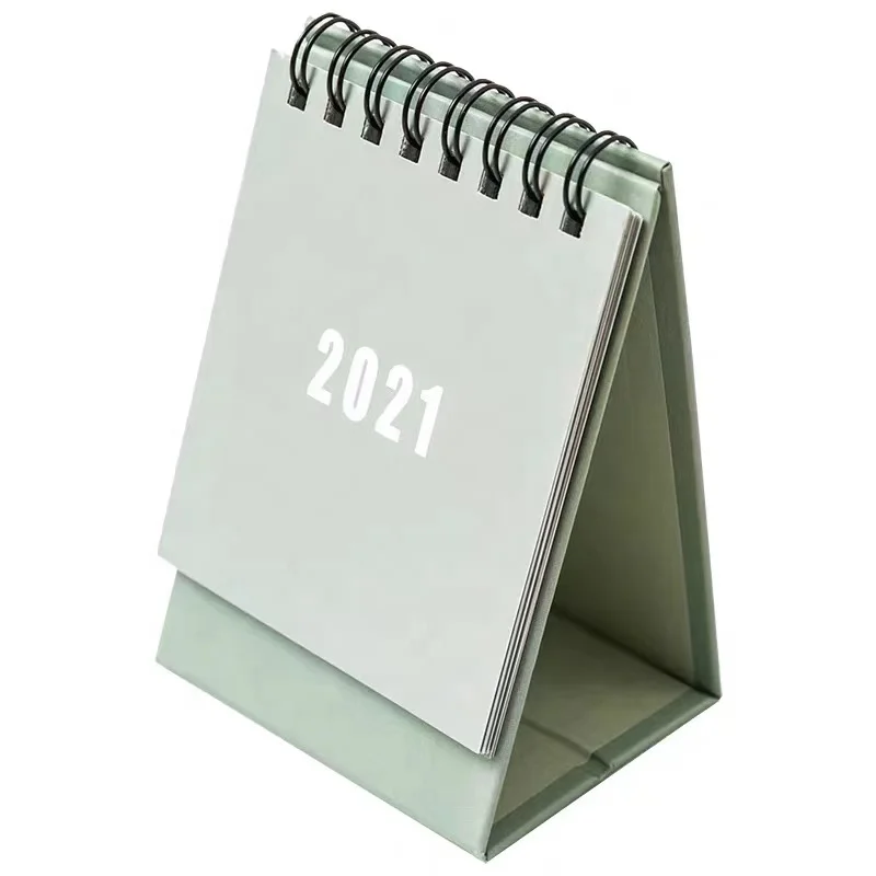 2023 On-demand CMYK Printing Customized A5 Hardcover Stand Up Daily Calendar Monthly Calendar Printing Desktop Calendar
