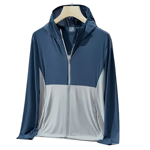 Summer new couples hooded ice silk ice feeling sunscreen clothing men skin windbreaker UV protection