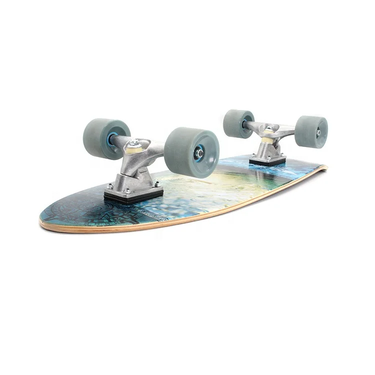 Slide Old school fish 8 7 lay maple land blank surf skate complete land board surfskate deck for kid
