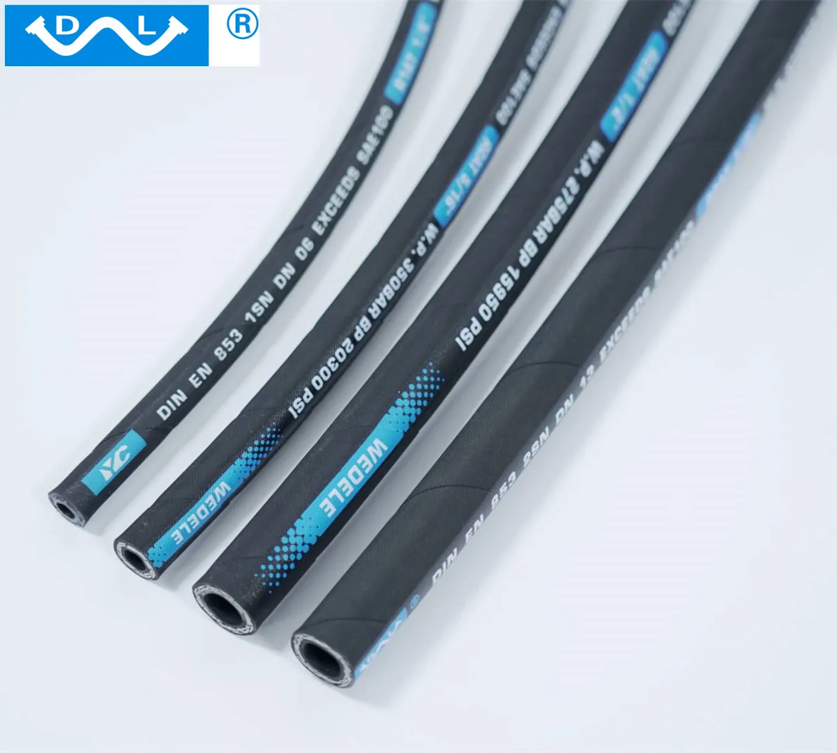 Factory wholesale high tensile steel wire braided hydraulic hose BS DIN EN 853 1SN DN51 hydraulic hose