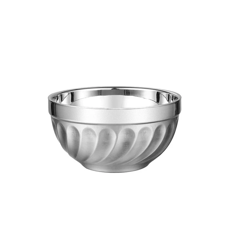 Лидер продаж, обеденный стол, миска для вечеринки, посуда, роскошная платиновая миска из нержавеющей стали с полосками на спирали, лилия, оптовая продажа