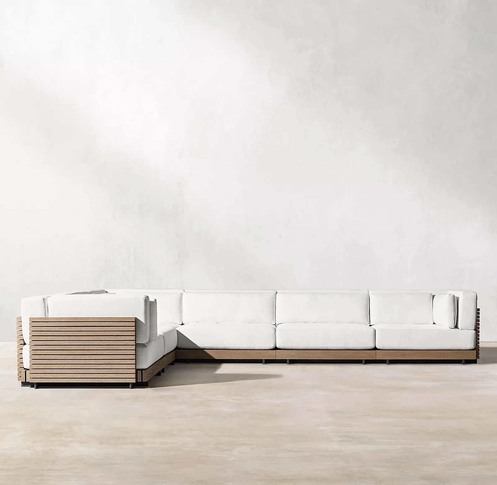 Комплект классической уличной мебели из тикового дерева, Роскошные Современные садовые диваны с журнальным столиком