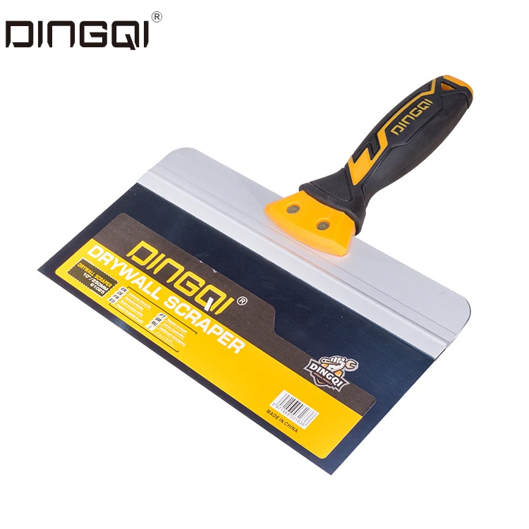 Factory Production Hot Sale High Quality Multifunctional Rubber Handle Steel Blade Scrapper Putty Knife