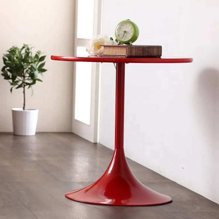 Horn Shape Metal Base MDF Colorful Modern Wooden