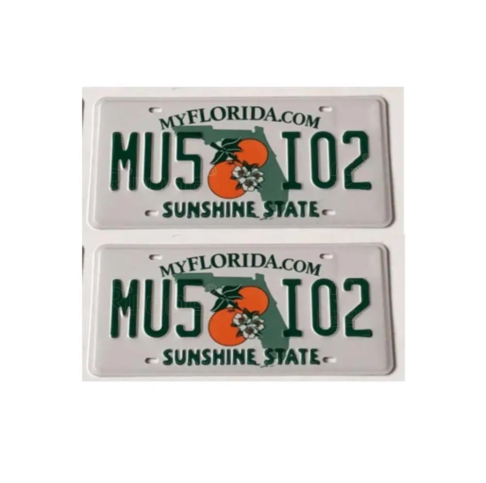 custom metal embossed aluminum car license plate souvenir car license plate