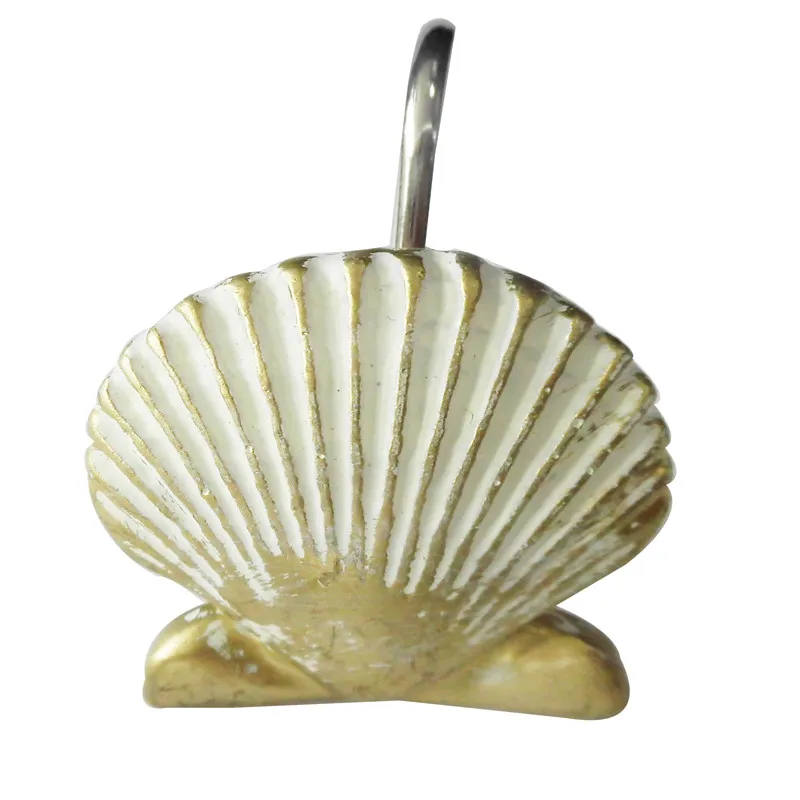 Shell Resin Shower Curtain Hook Pack of 12 Ocean Shower Rings Pack of 12