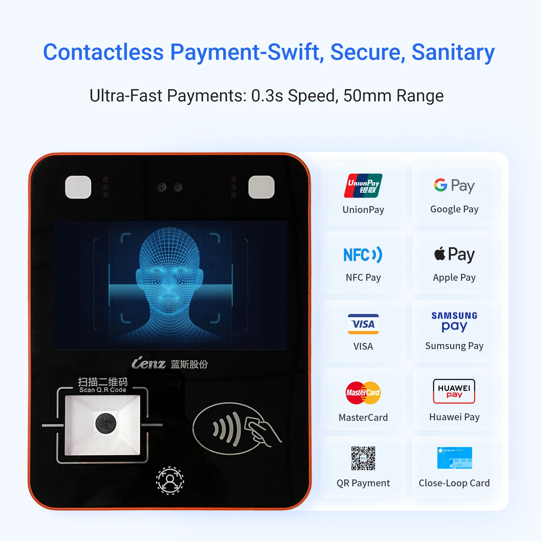 Bus automated fare collection device bus validator afc system automatic ticketing with QR payment