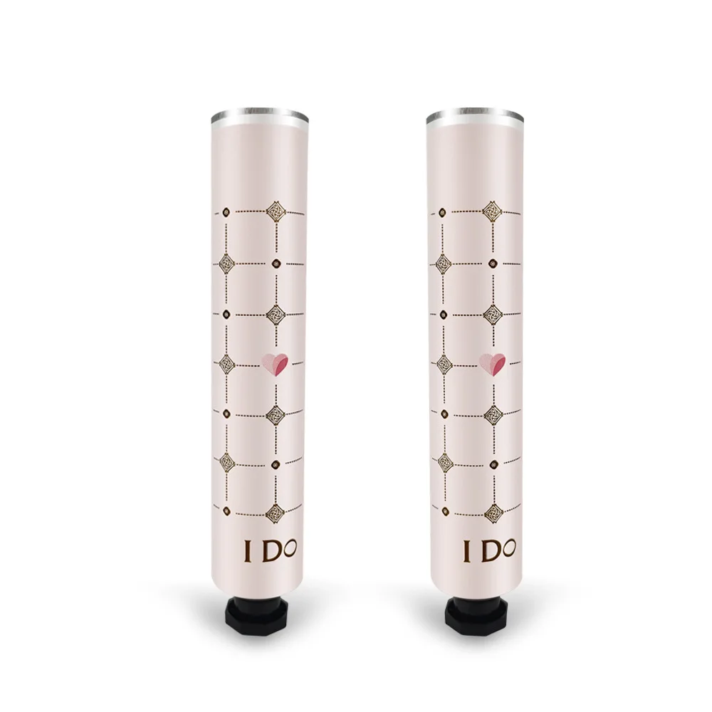 Cylinder Shaped Pure Aluminium Material Cosmetic Round Tube In 30ml 40ml 50ml 75ml 90ml For Hand Cream Tube Face Cream