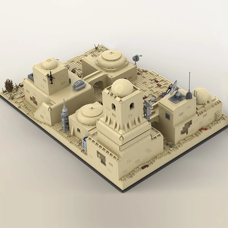 Space Wars Architecture Building Blocks Compatible MOC-52200 Tatooine Mos Eisley Desert Cantina Model Bricks Kids Toys Xmas Gift