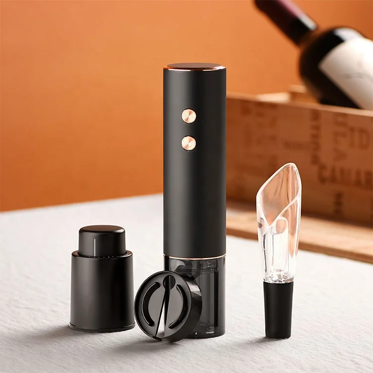 New Unique Portable Rechargeable Automatic Electric Wine Bottle Opener Set