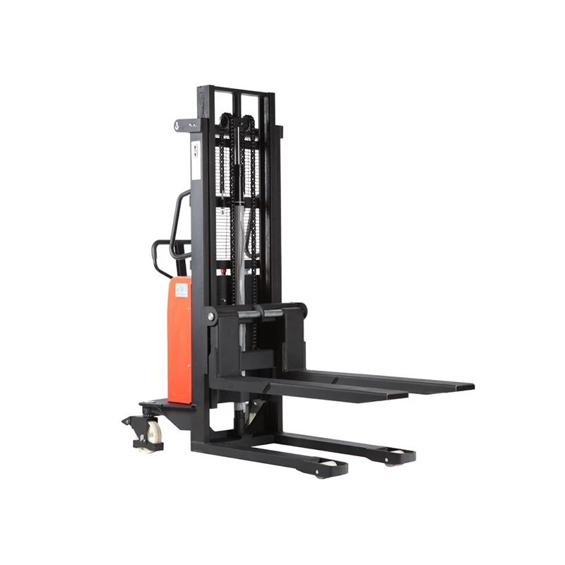 Hot selling hydraulic manual stacker electric 5000mm 1.5ton walkie semi electric portable stacker