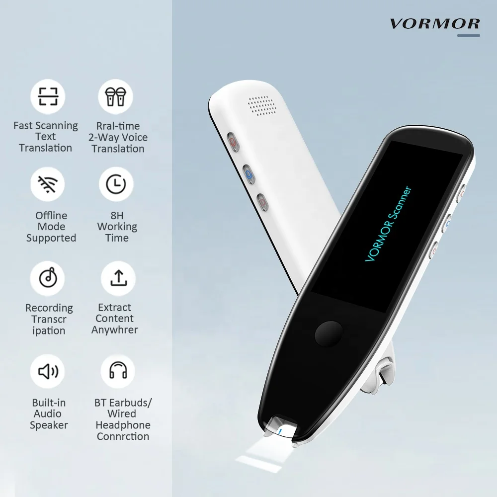 High Quality Interpretation Smart Talking Pen Online Real Time Digital OCR Scanning Pen X5 AI Voice Language Translator for Kids