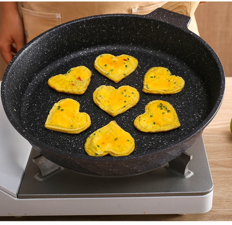 Star Round Heart Shaped Pancake Molds Ring Fried Egg Mold Reusable Silicone Non Stick Pancake Maker Egg Ring Maker