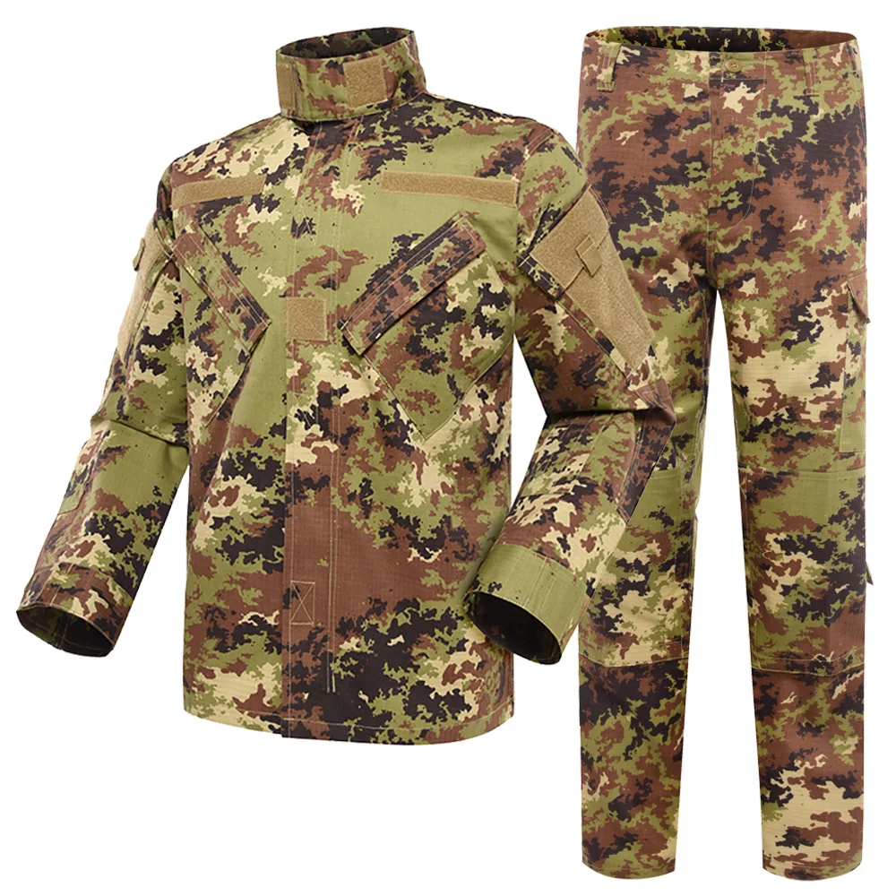 XINXING Custom Rip-stop Tactical Uniform Jungle Camo ACU Tactical Clothes Multiple Terrains Italy ACU Camouflage Uniform