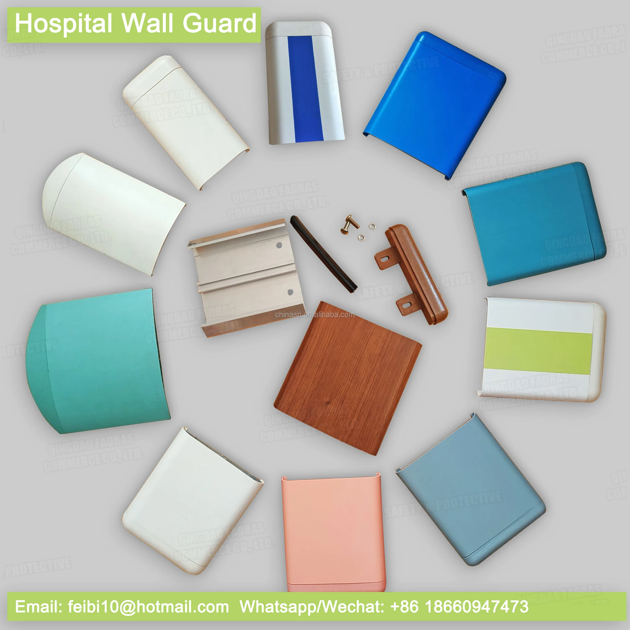 wall guard rails for hospital corridor