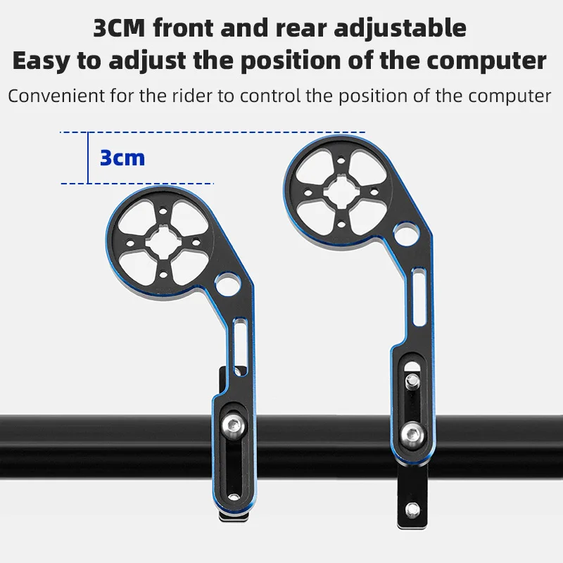 Bicycle Light Holder Aluminum Bike Lamp Bracket Adjustable Bicycle Computer Mount Holder for Garmin Gopro