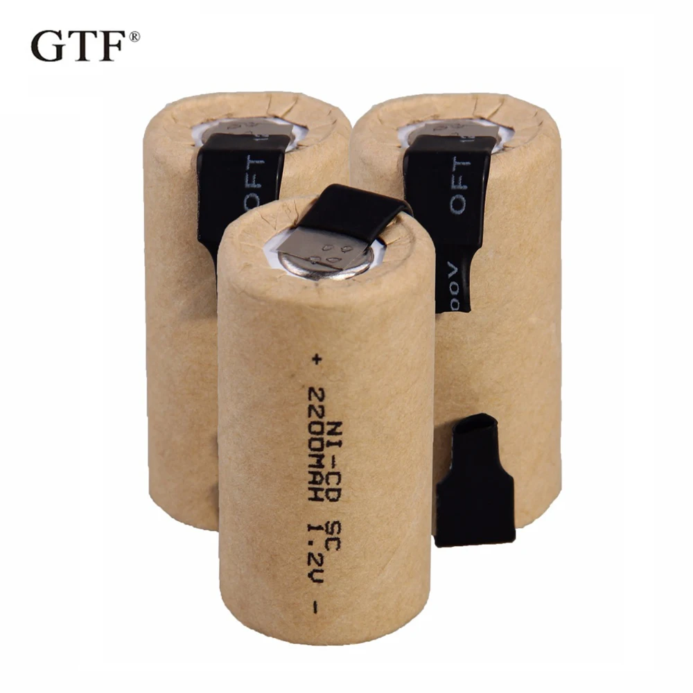 High Power Batteries 1.2V NiMH SC 2200mAh Rechargeable Battery