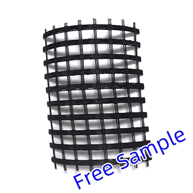 China factory price CE ISO9001 Fiberglass Geogrid Geomalla Low price Factory Price 80kn 30KN Sale Max Black Style