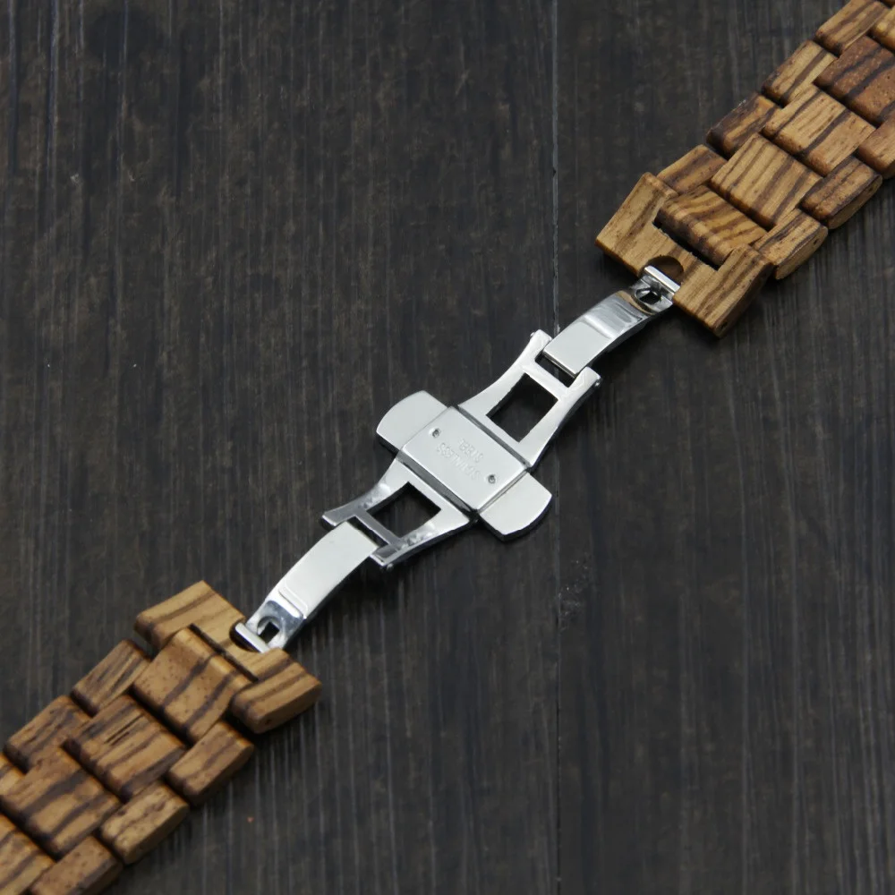 Ремешок для часов из массива дерева совместимый с Apple Watch Series 7 6 5 4 SE 41 мм