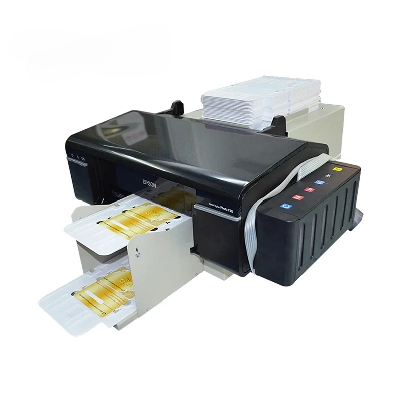 L800 L805 for Epson Inkjet PVC Card Printer Single Sided Plastic ID Card Printer Digital Business Card Printer