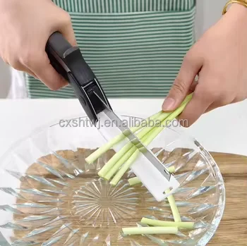 Пружинные ножницы с двумя зубцами для кухни