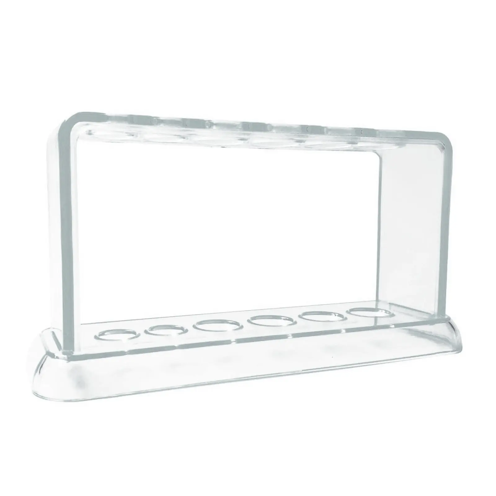 Plastic Culture tube Display Shelf Transparent Scientific Experiment Glass Test Tube Rack