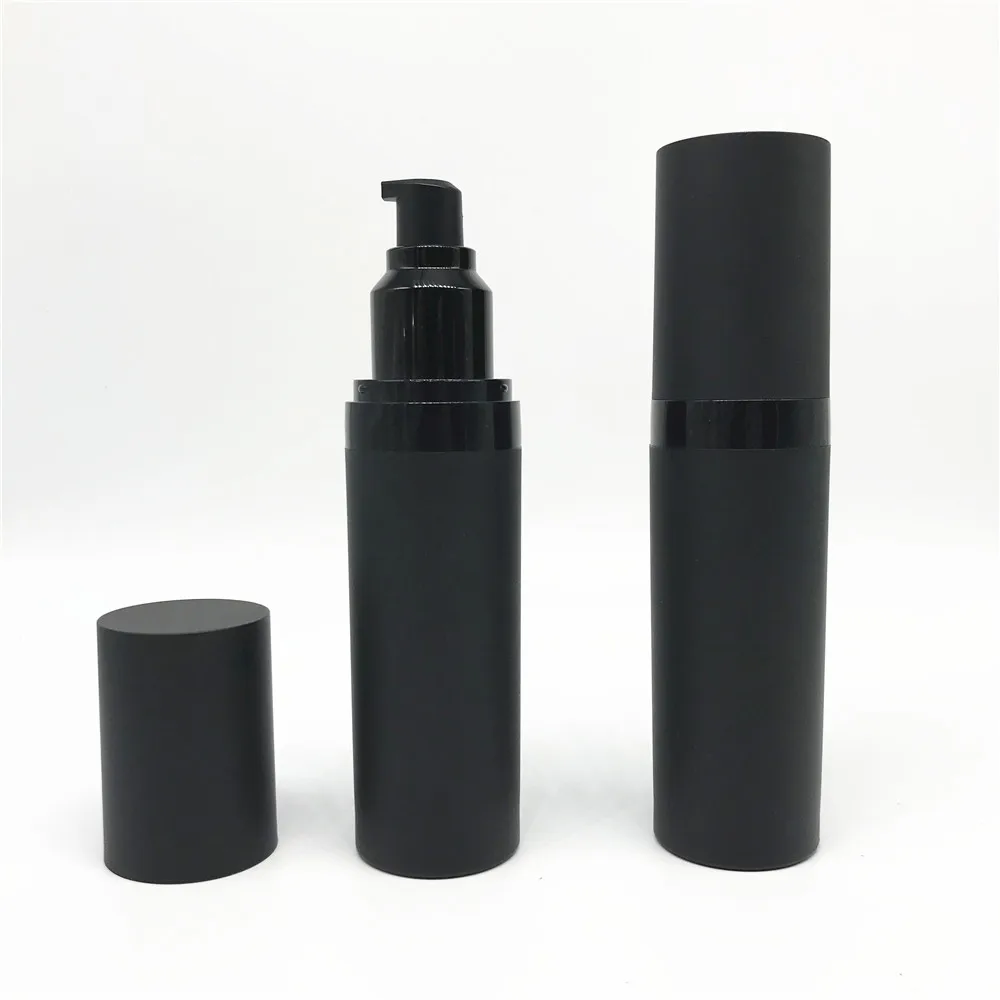 
Where to Buy 50ml Customized Logo Printing Matte Black Finished Empty Plastic Lotion Bottles Packaging 