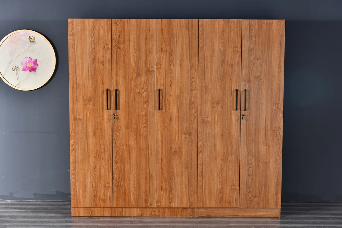 Cheap Simple Luxury Custom Modular Home Furniture Closet Wooden Bedroom Cabinet Wardrobe for Clothes