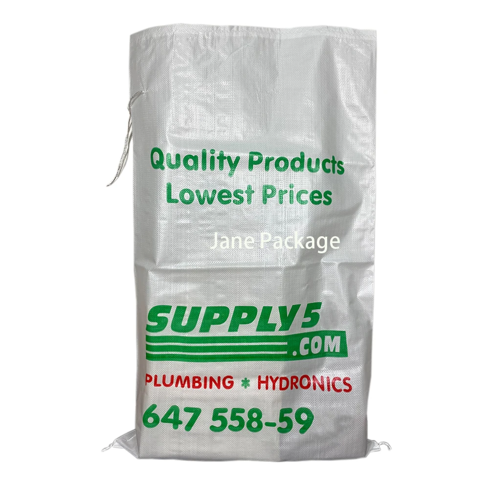 Jane package 50 kg pp polypropylene white woven packing bags