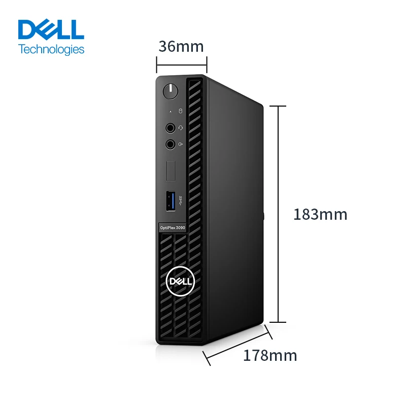 DELL 3090MFF Computer case Mini business desktop computer host i5-10500T 8G+256G NVME  Bluetooth wireless 3090mff