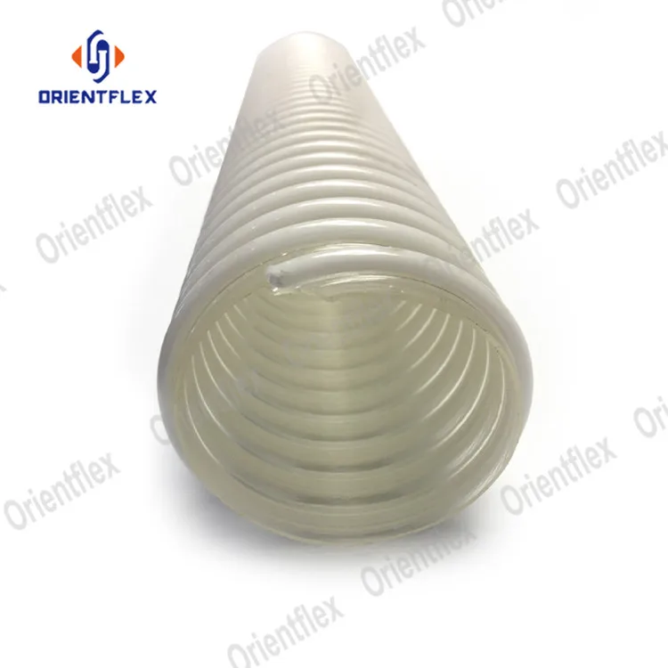 6 Inch Flexible Dust Collection Polyurethane Hose Leaf Vacuum Pu air Duct and Ducting