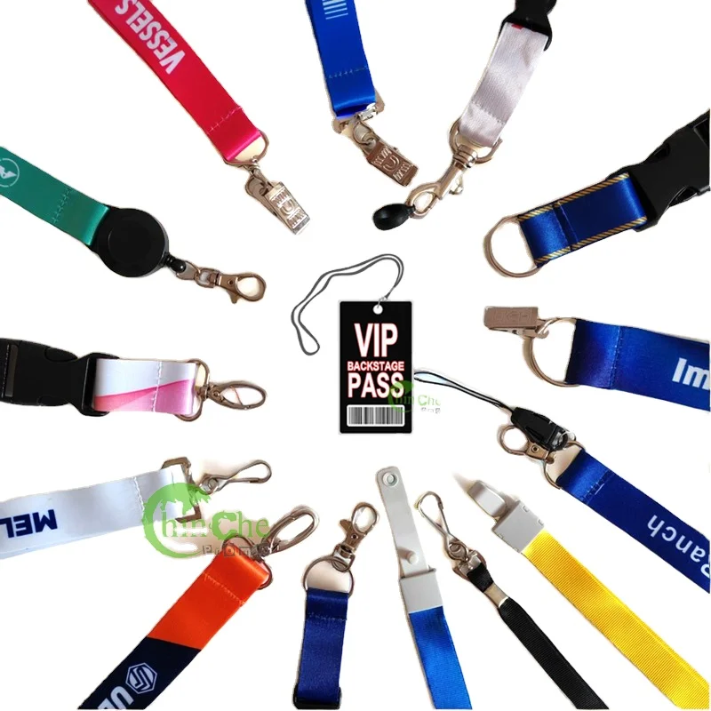 Digital Offset Printed Event Name Tag Custom Plastic Pass Badge Lanyard Neck Holder Laminated Plastic Card For Events