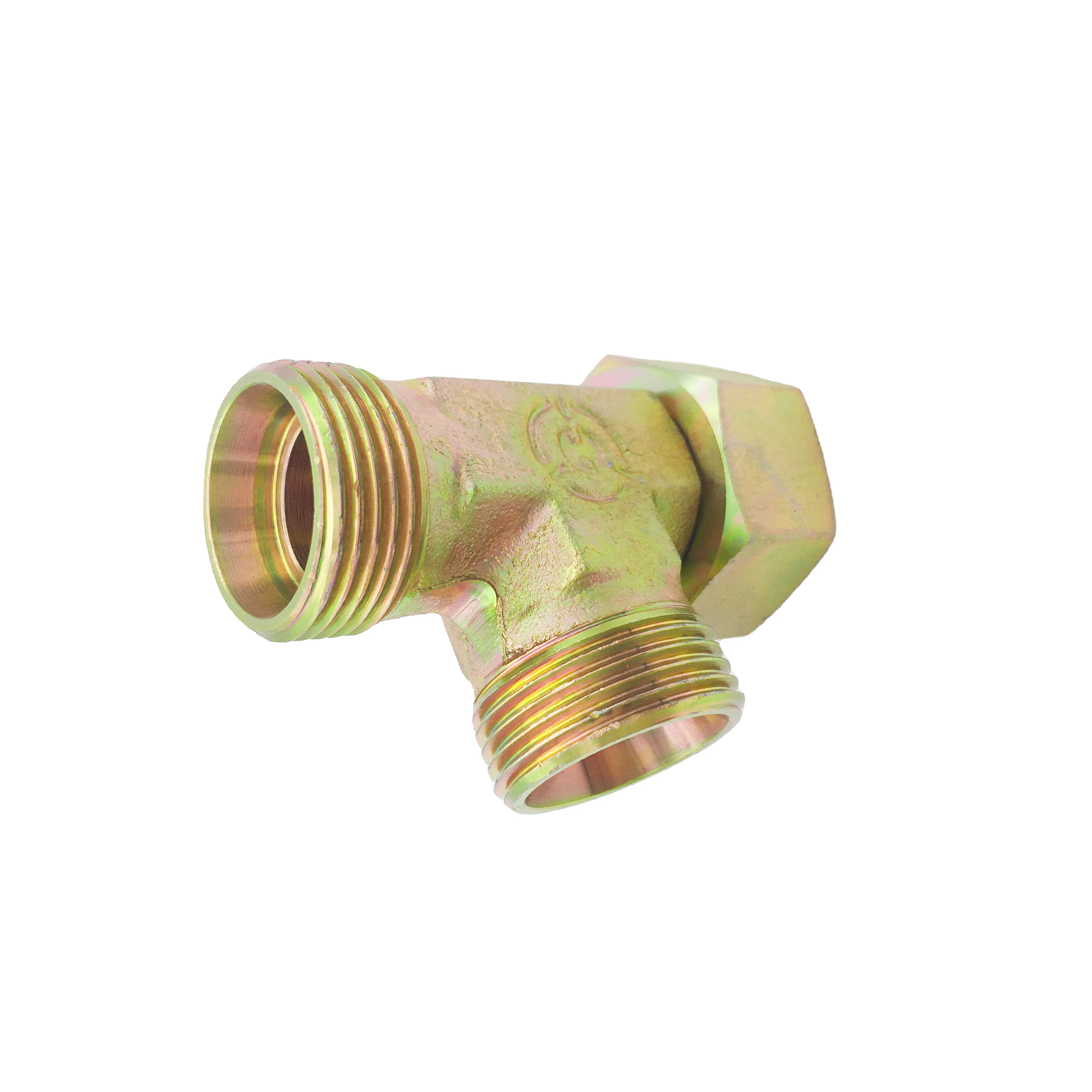 High Quality Pipe Compression Swivel Nut Run Pipe Connection 304 stainless steel carbon steel tee fittings