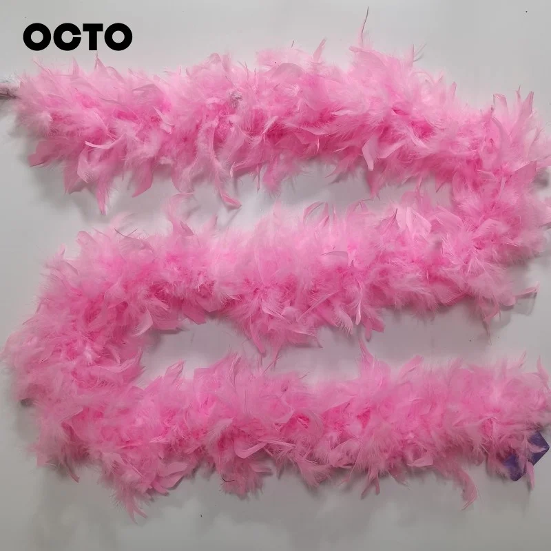 80G 2M Carnival Party Events Decoration Turkey Chandelle Feather Boas DIY Sewing Crafts
