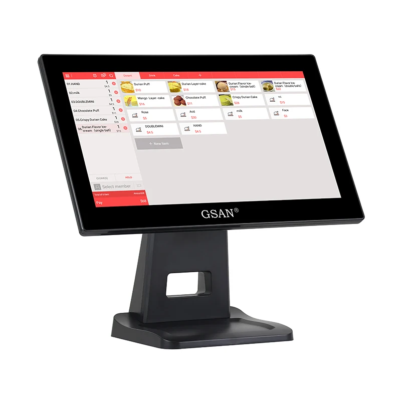 Система POS для ресторана с двойным экраном Android 4 ГБ ОЗУ сенсорным Pos конфигурацией терминала