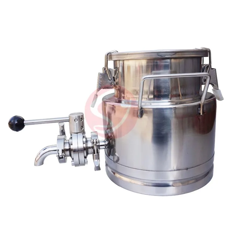 high quality stainless steel milk steel milk can with tap made in china